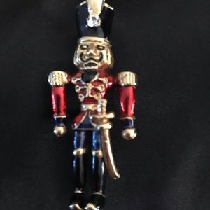 Christmas nutcracker brooch